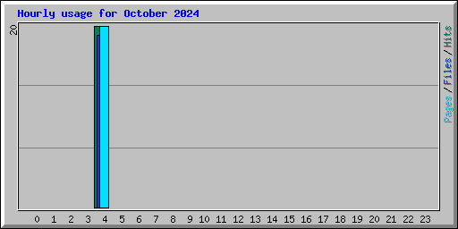 Hourly usage for October 2024